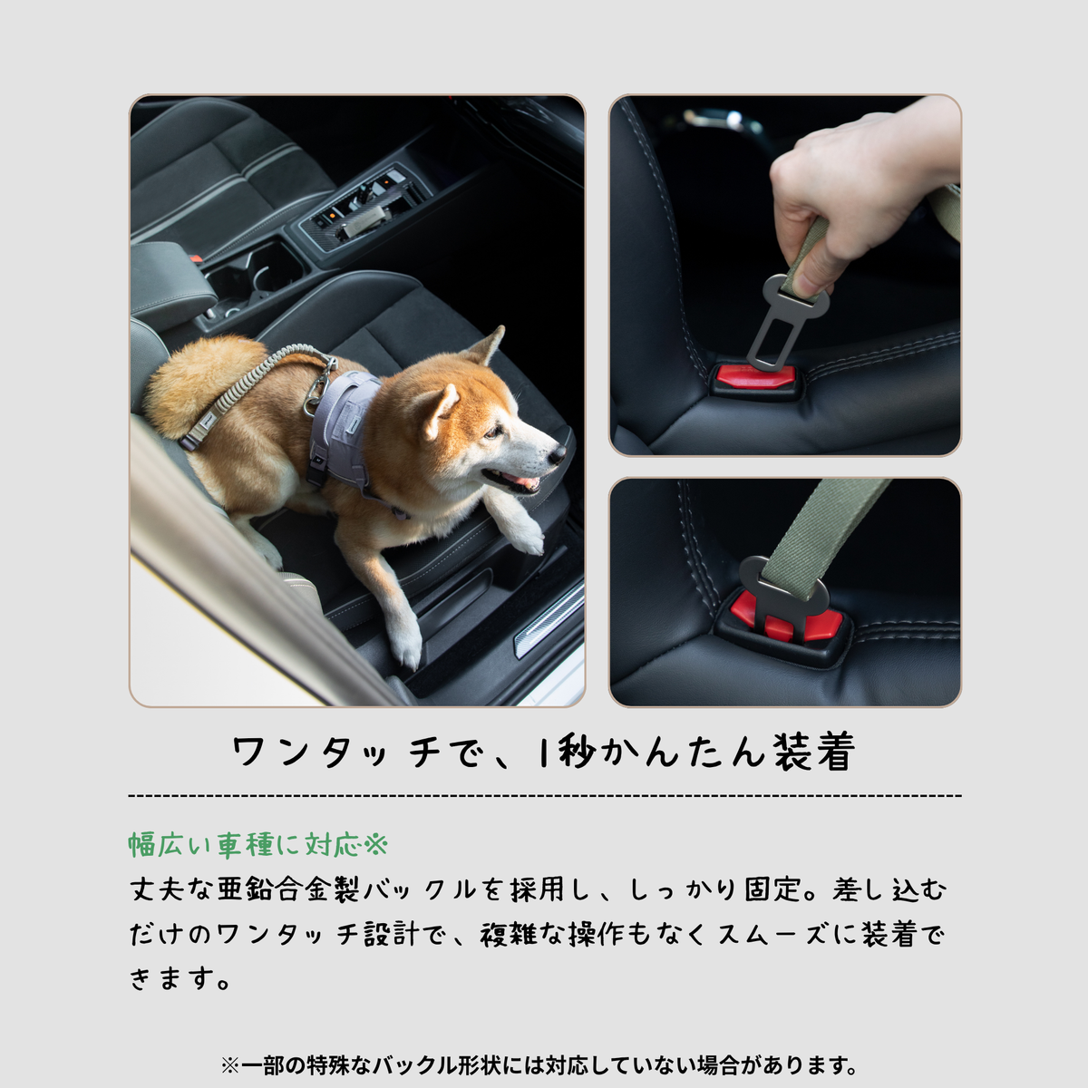 ペット用車載シートベルト